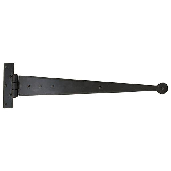 Black 18" Penny End T Hinge (pair)