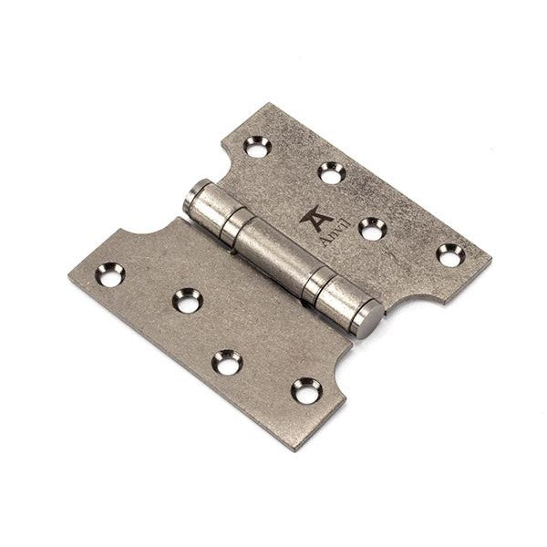 Pewter 4" x 2" x 4" Parliament Hinge (pair) ss