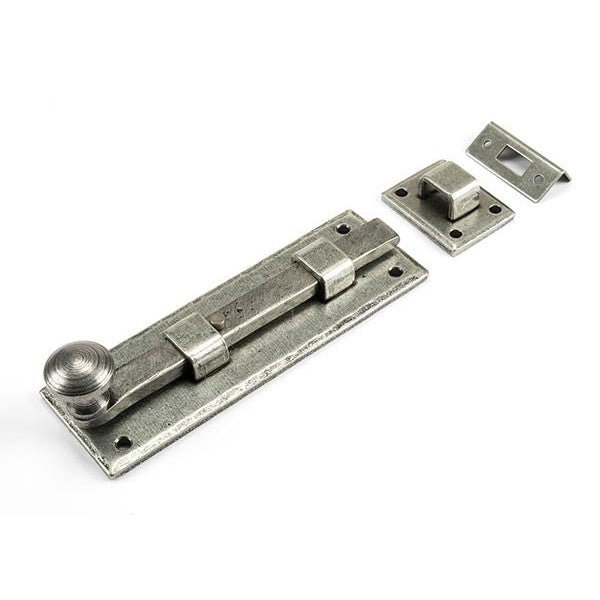 Pewter 6" Straight Knob Bolt