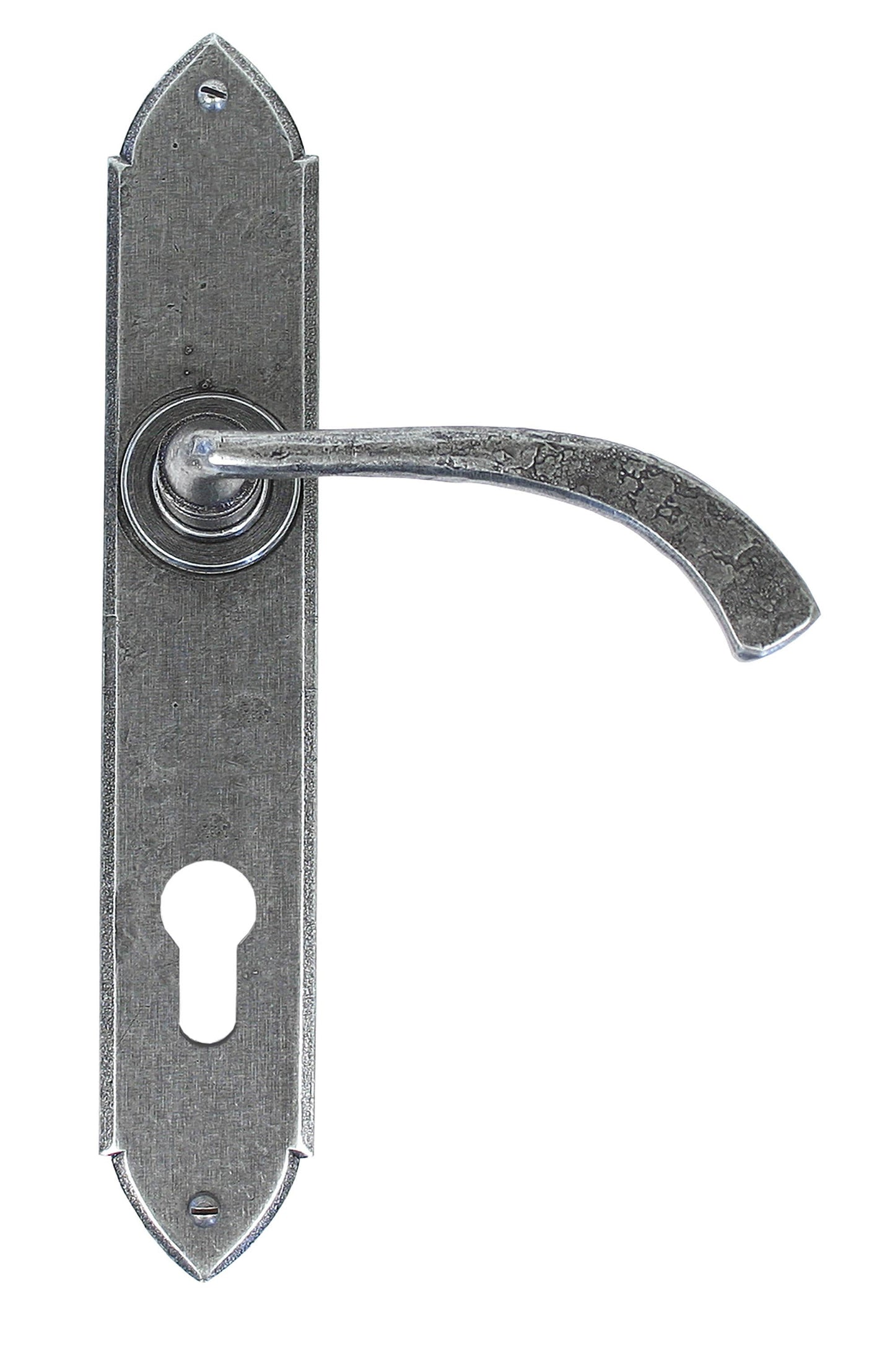 Gothic Curved Lever Espag. Lock Set