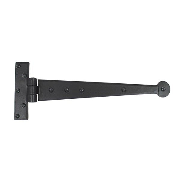 Black 12" Penny End T Hinge (pair)