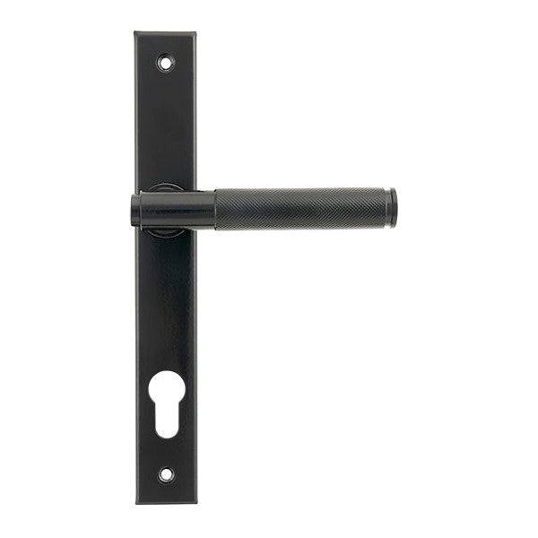 Black Brompton Slimline Lever Espag. Lock Set