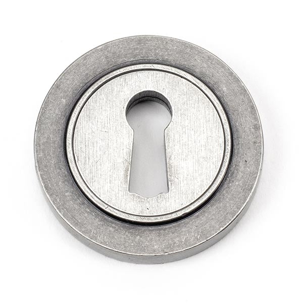 Pewter Round Escutcheon (Plain)
