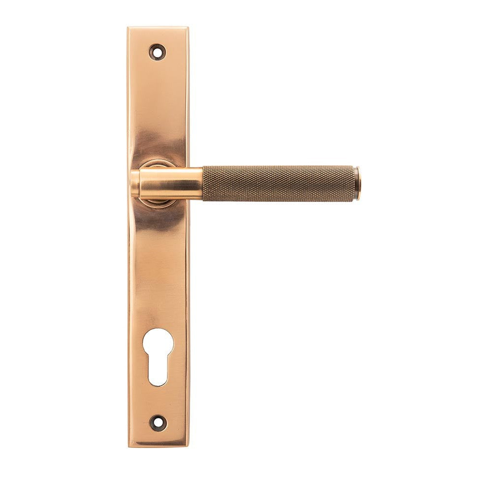 Polished Bronze Brompton Slimline Lever Espag. Lock Set