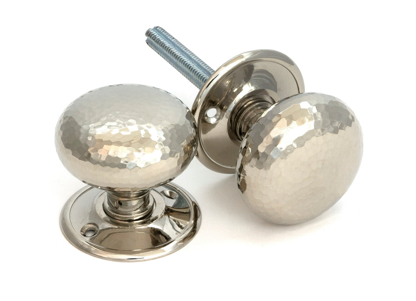 Hammered Mushroom Mortice/Rim Knob Set