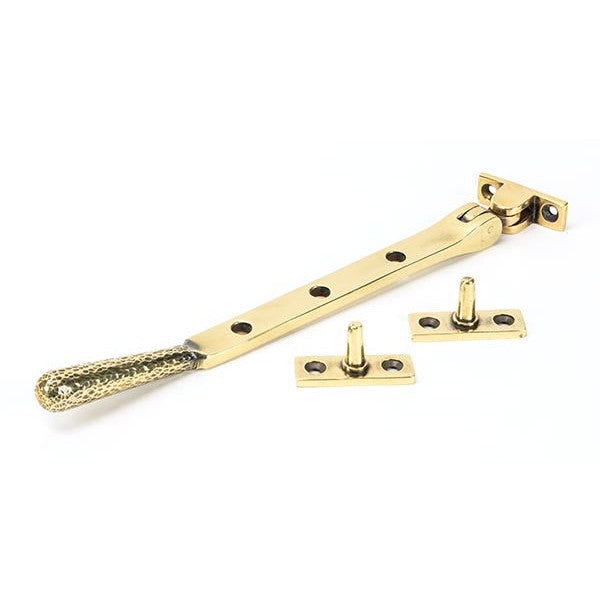 Aged Brass 8" Hammered Newbury Stay