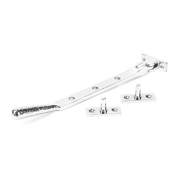 Polished Chrome 8" Hammered Newbury Stay