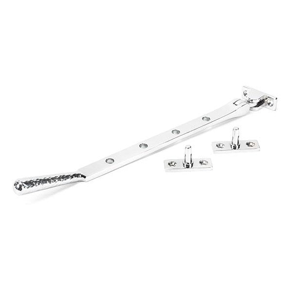 Polished Chrome 10" Hammered Newbury Stay