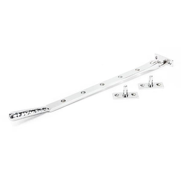 Polished Chrome 12" Hammered Newbury Stay