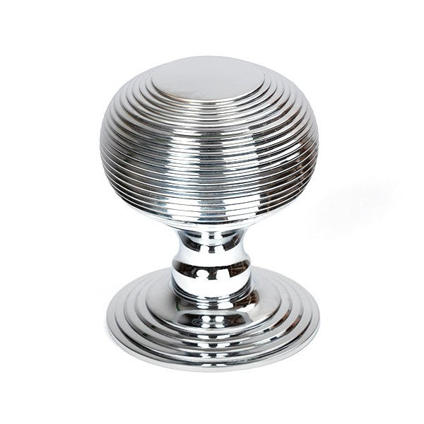 Polished Chrome Beehive Centre Door Knob