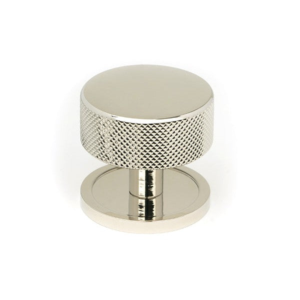 Polished Nickel Brompton Cabinet Knob - 38mm (Plain)