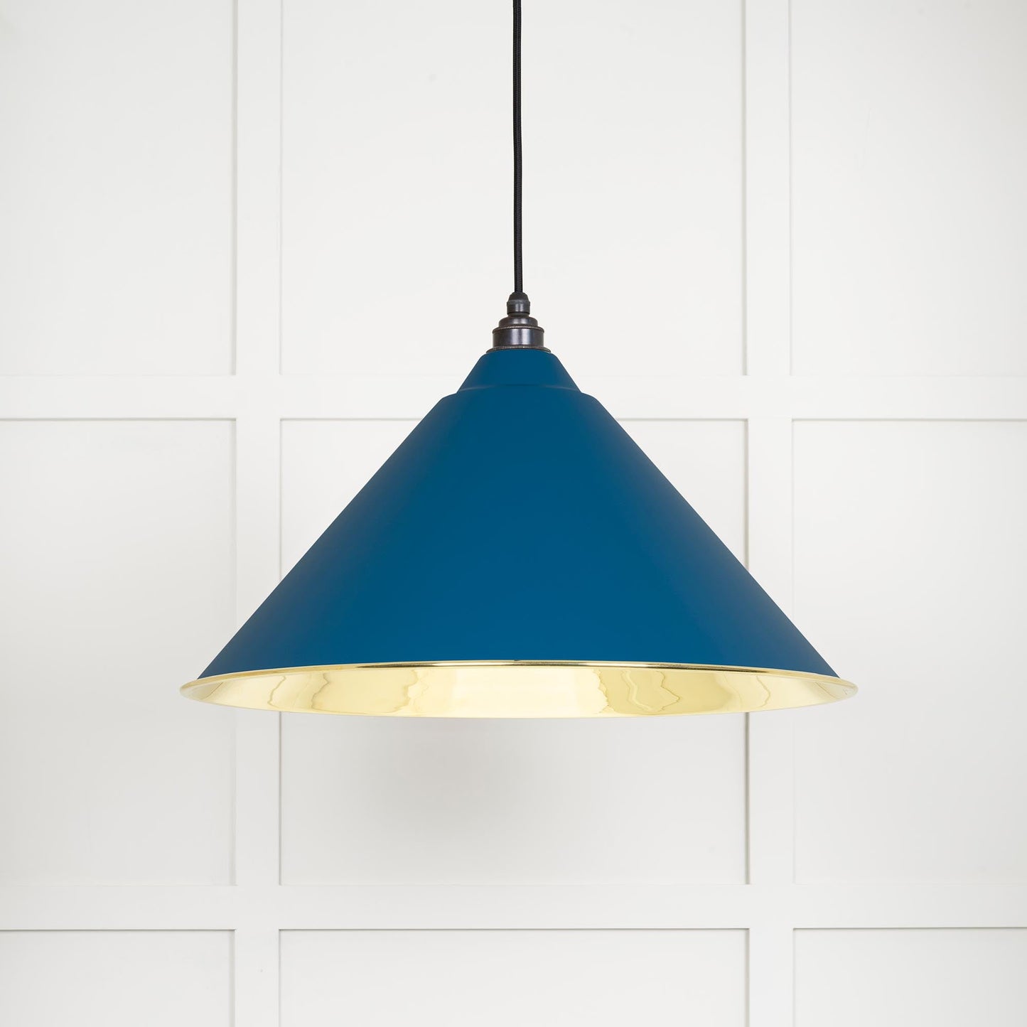 Smooth Brass Hockley Pendant