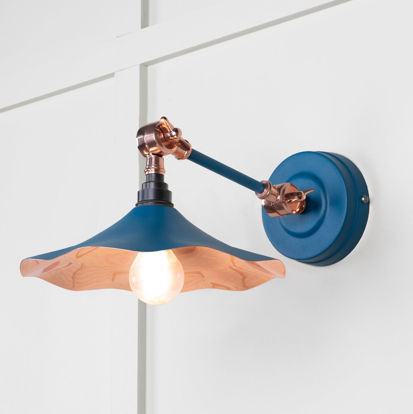 Smooth Copper Flora Wall Light