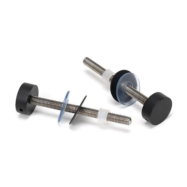 Matt Black SS (304) 100mm Bolt Fixings for T Bar (2)