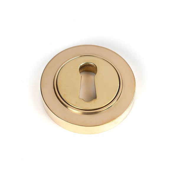 Polished Brass Round Escutcheon (Plain)