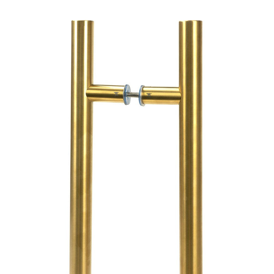 Aged Brass (316) 1.2m T Bar Handle B2B 32mm Ø