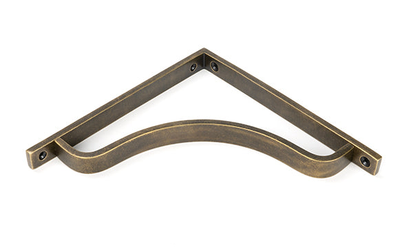 Burnished Brass Abingdon Shelf Bracket (200mm x 200mm)