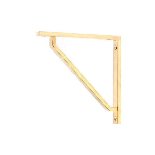 Polished Brass Barton Shelf Bracket (150mm x 150mm)