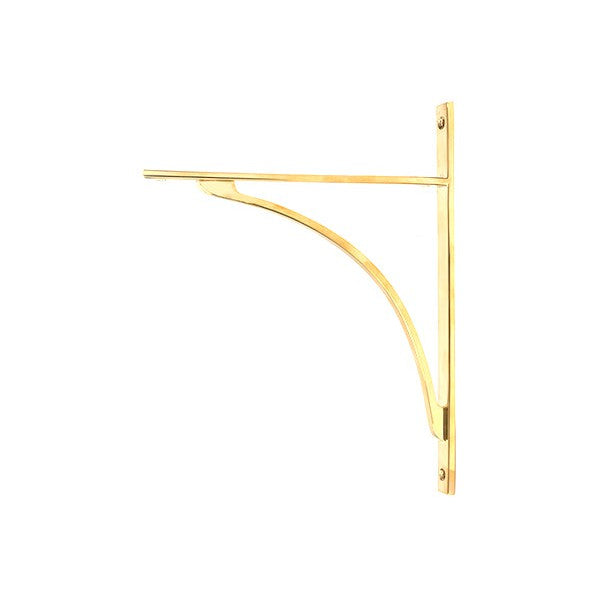 Polished Brass Apperley Shelf Bracket (314mm x 250mm)