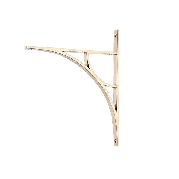 Polished Nickel Tyne Shelf Bracket (314mm x 250mm)
