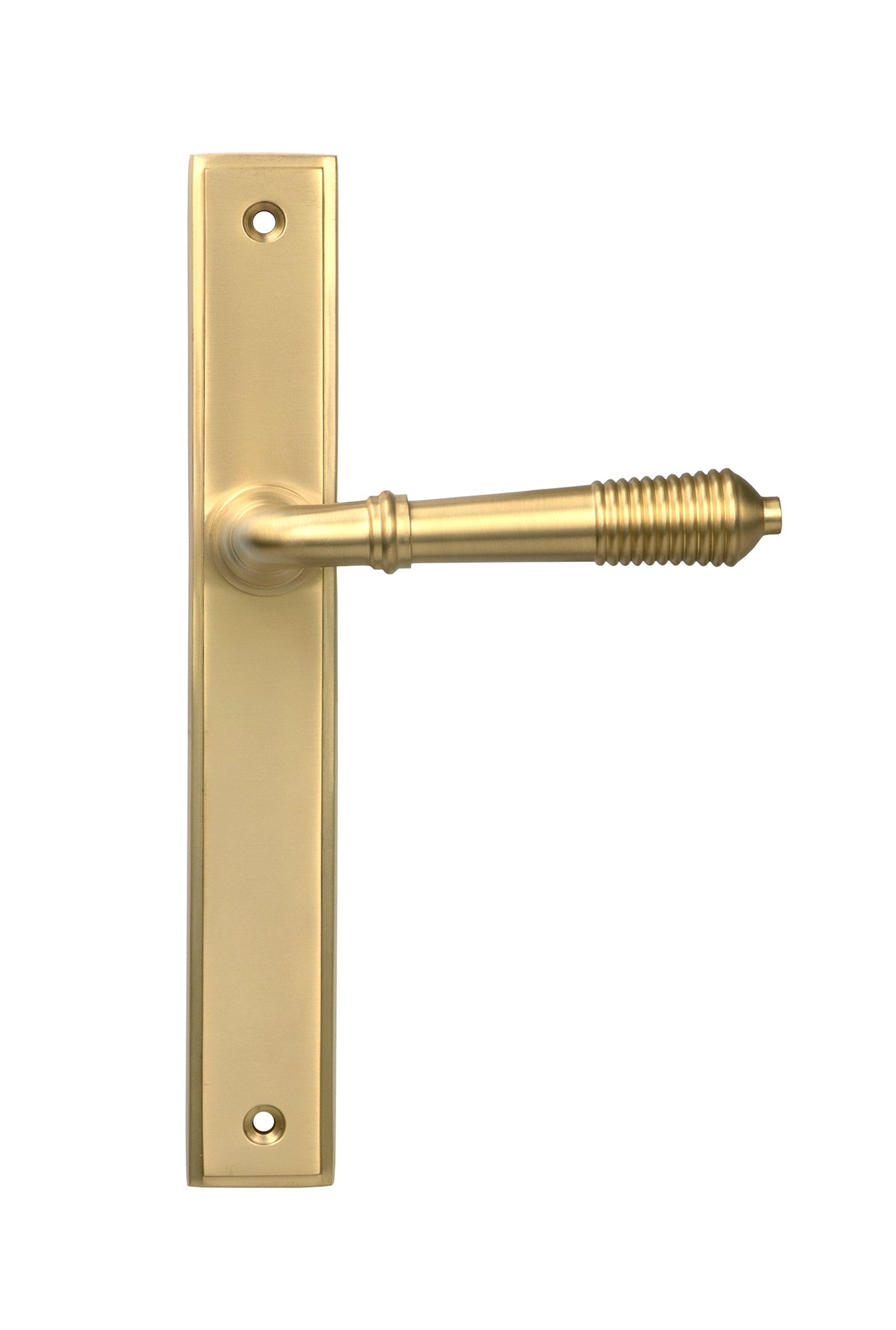 Reeded Slimline Lever Espag. Latch Set