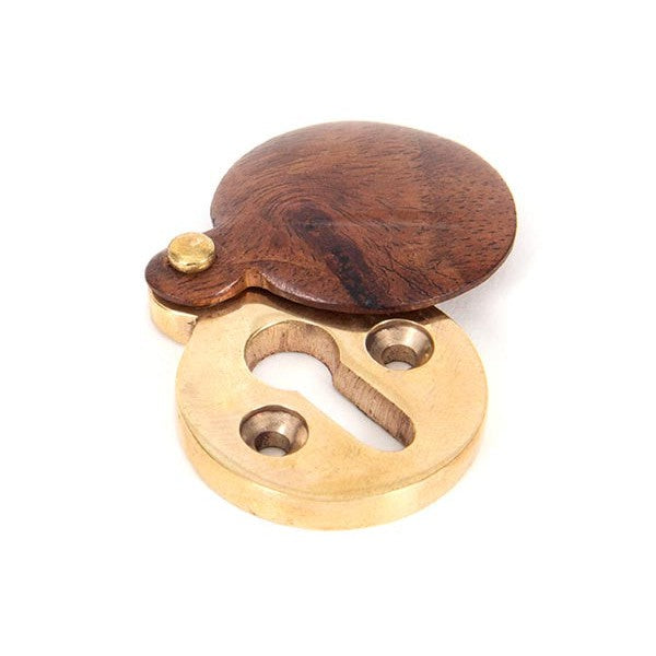 Rosewood 30mm Round Escutcheon