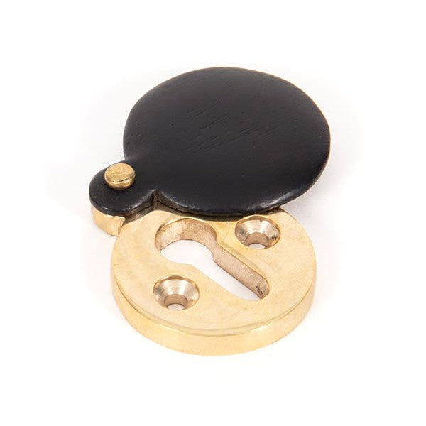 Ebony 30mm Round Escutcheon