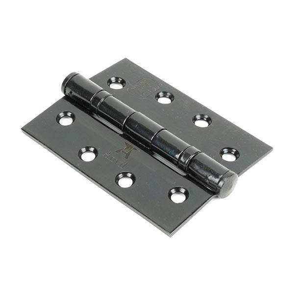 Black 4" Ball Bearing Butt Hinge (Pair) ss