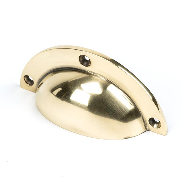 Aged Brass 4" Plain Drawer Pull