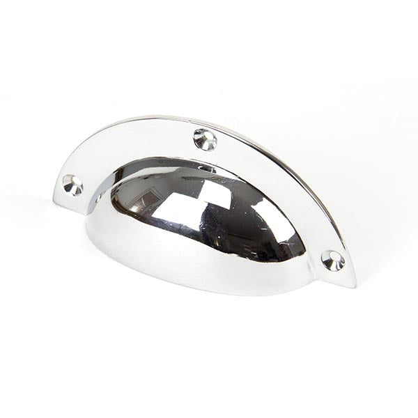 Polished Chrome 4" Plain Drawer Pull