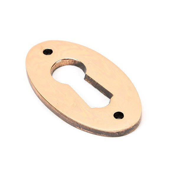 Polished Bronze Oval Escutcheon
