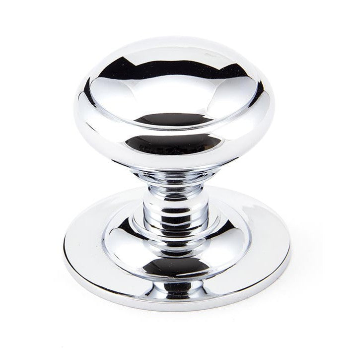 Polished Chrome Round Centre Door Knob