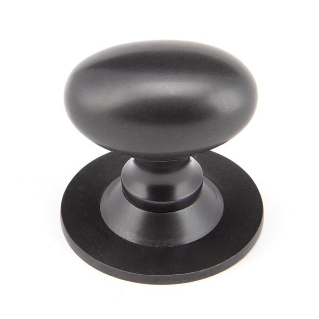 Aged Bronze Oval Cabinet Knob 40mm