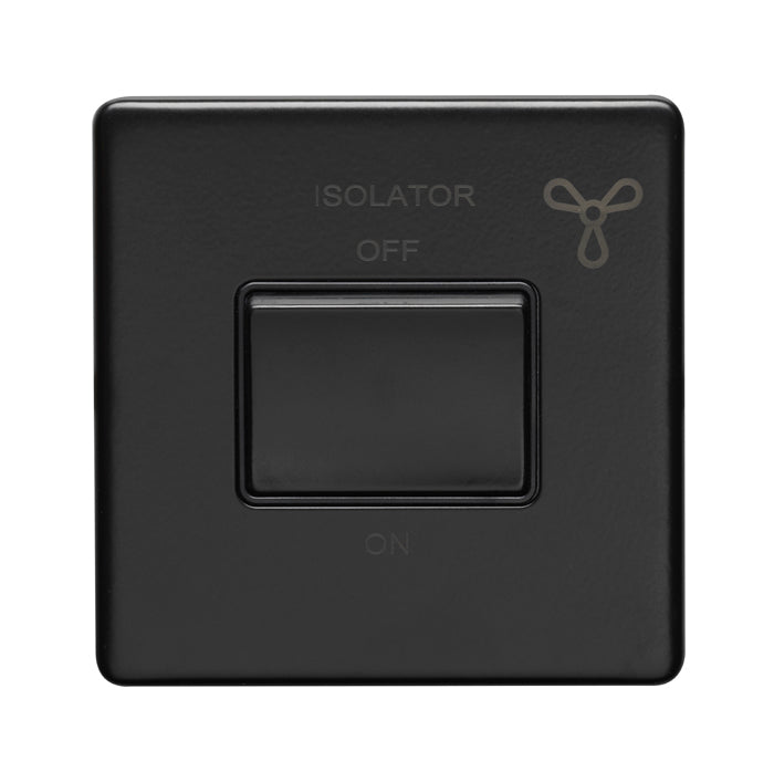 Concealed 3mm Fan Switch - Matt Black