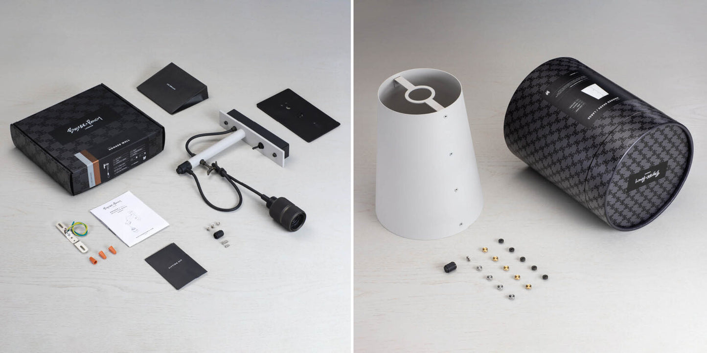 HOOKED WALL / LARGE / STONE / SMOKED BRONZE