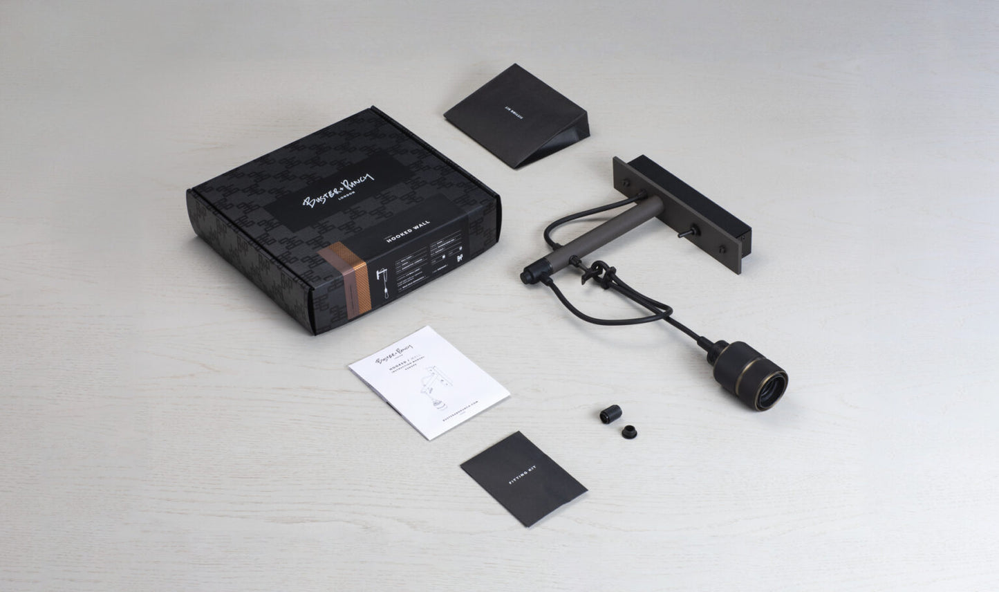 HOOKED WALL / NUDE / GRAPHITE / SMOKED BRONZE