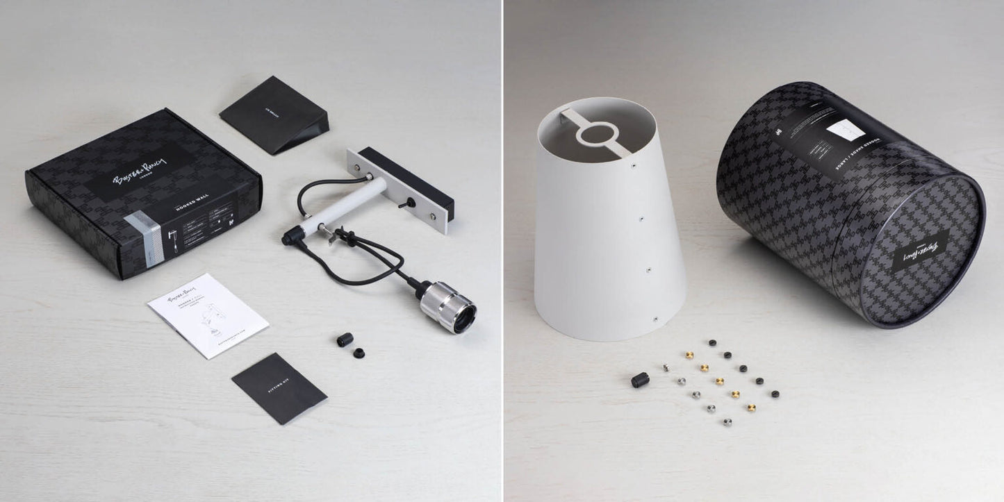 HOOKED WALL / LARGE / STONE / STEEL