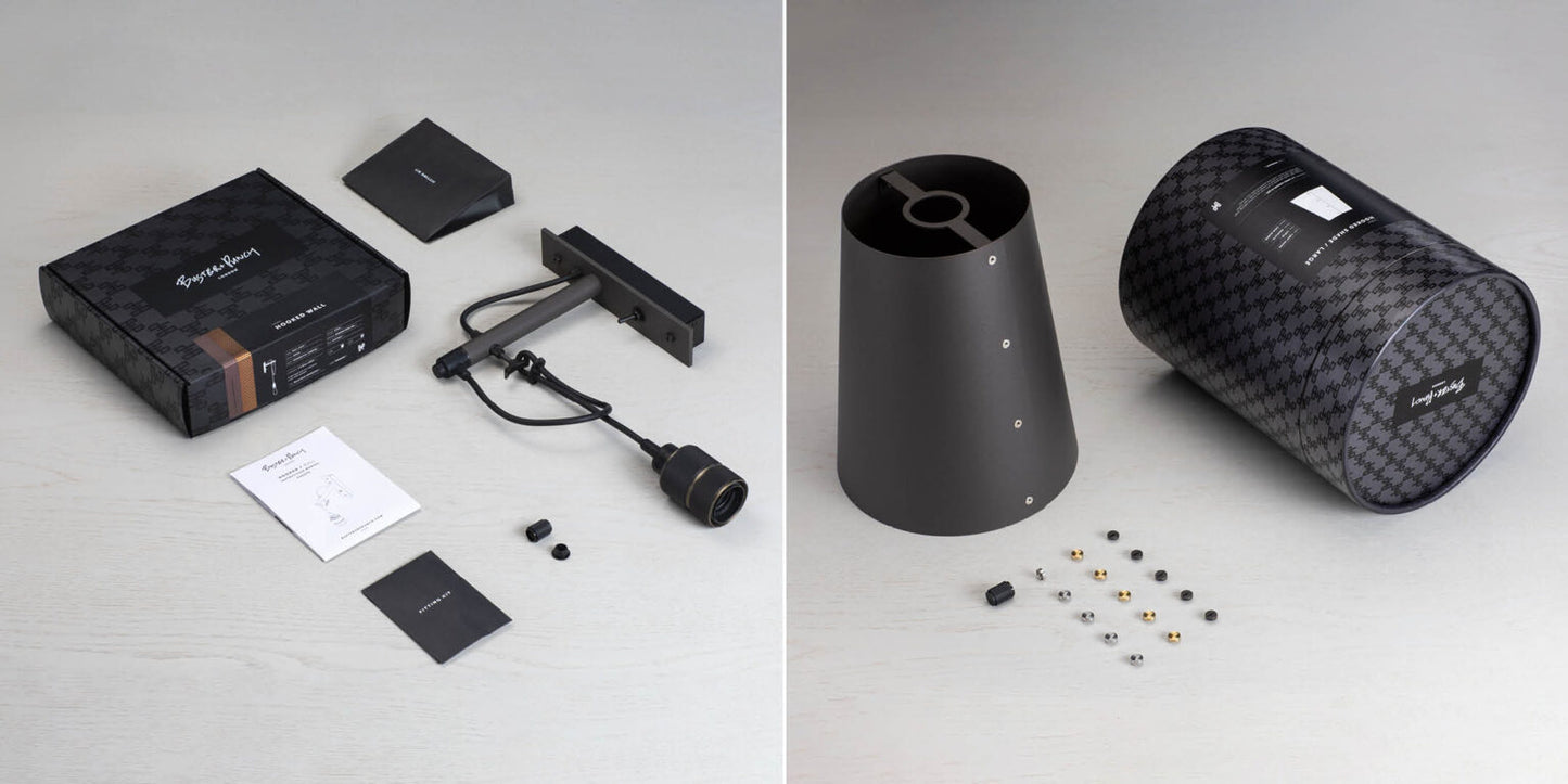 HOOKED WALL / LARGE / GRAPHITE / SMOKED BRONZE