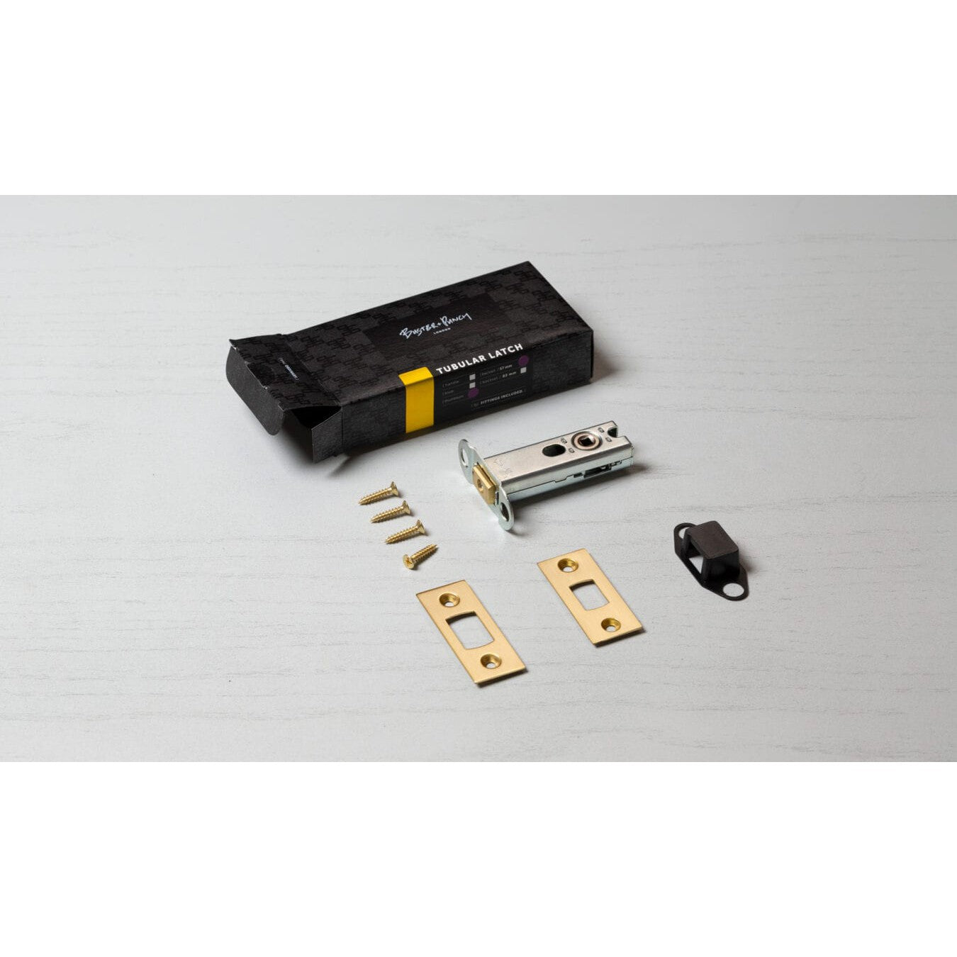 DEADBOLT LATCH / THUMBTURN LOCK / 57MM / BLACK