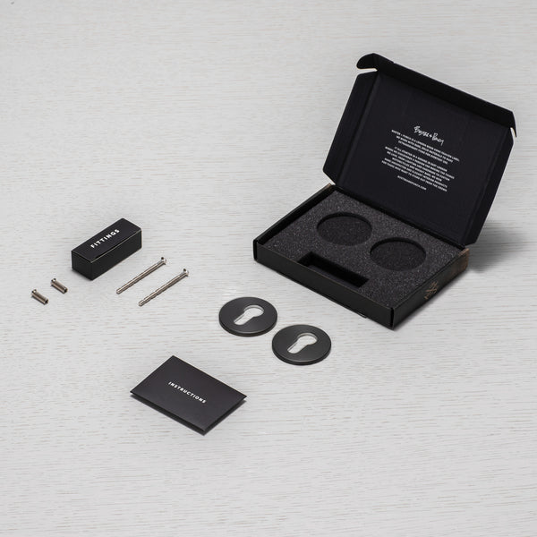 EURO CYLINDER KEY ESCUTCHEON / SMOKED BRONZE