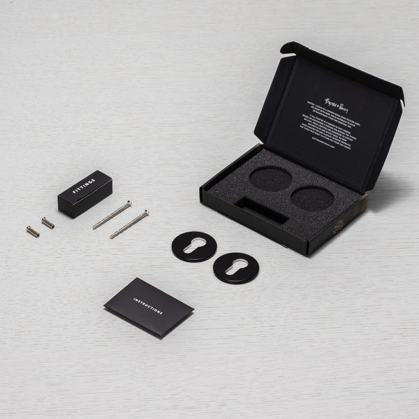 EURO CYLINDER KEY ESCUTCHEON / BLACK
