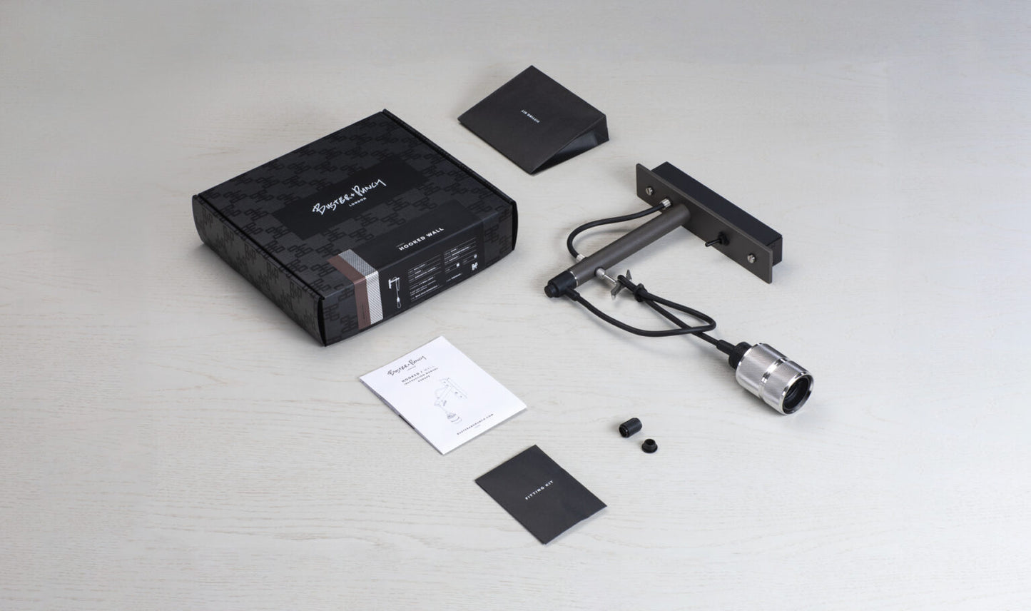 HOOKED WALL / NUDE / GRAPHITE / STEEL