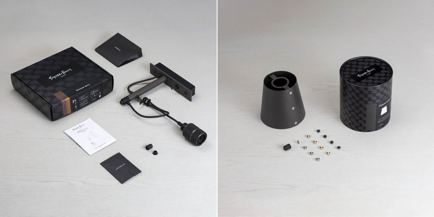 HOOKED WALL / SMALL / GRAPHITE / SMOKED BRONZE