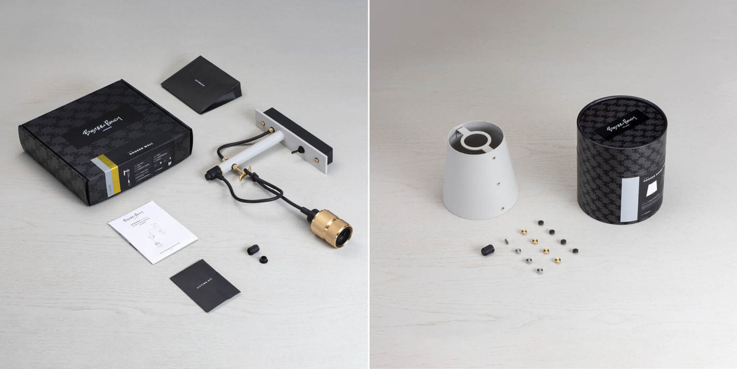 HOOKED WALL / SMALL / STONE / STEEL