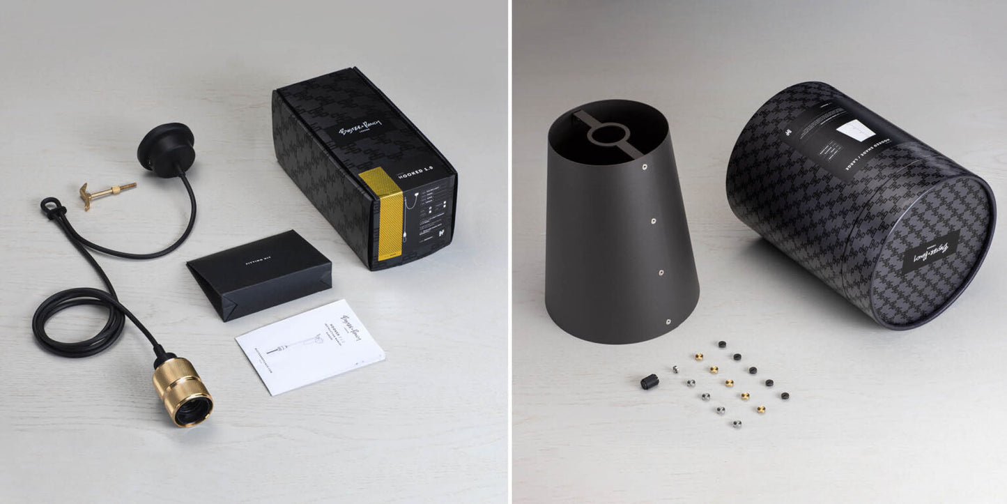 HOOKED 1.0 LARGE / GRAPHITE / BRASS / 2.6M