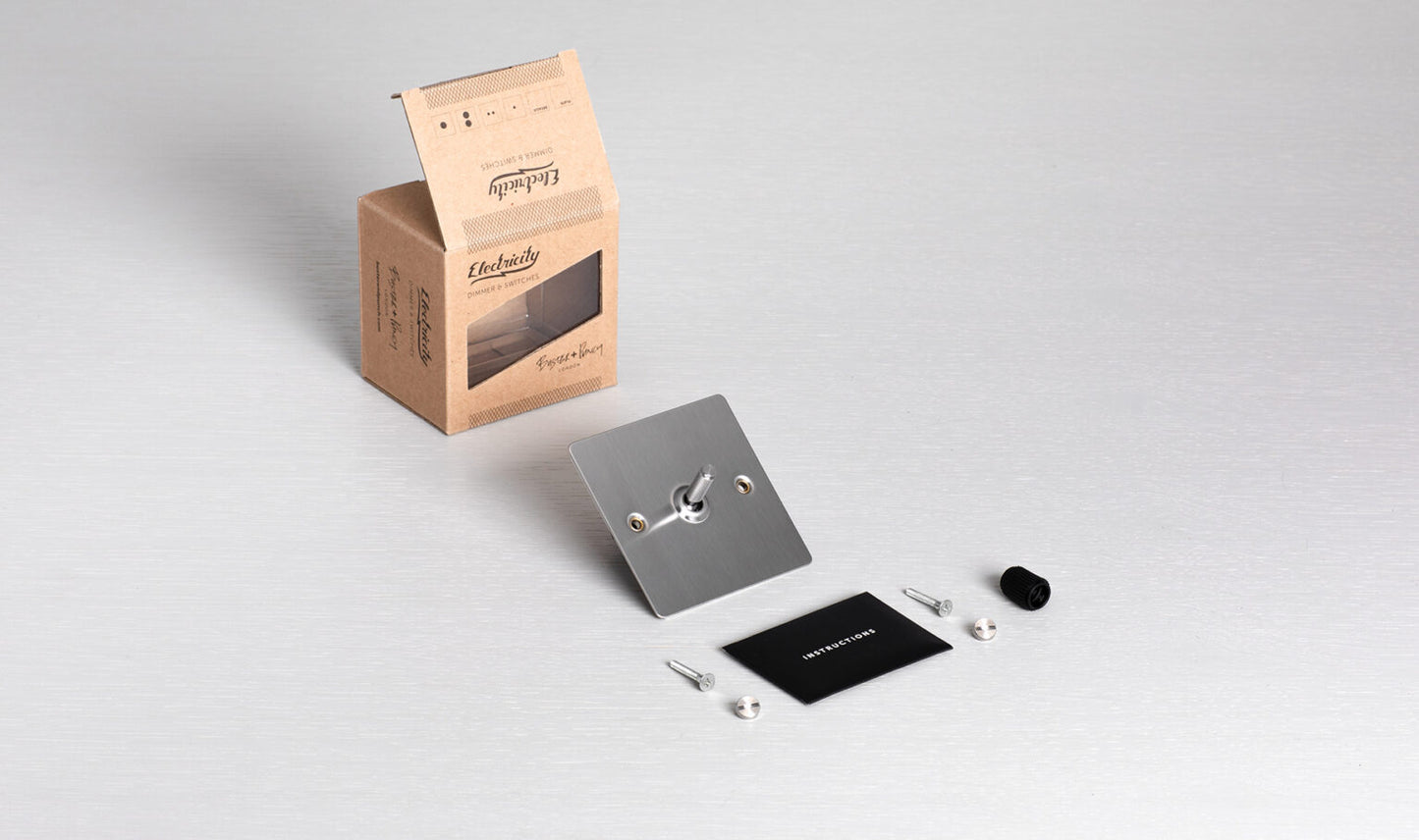 1G TOGGLE SWITCH / STEEL