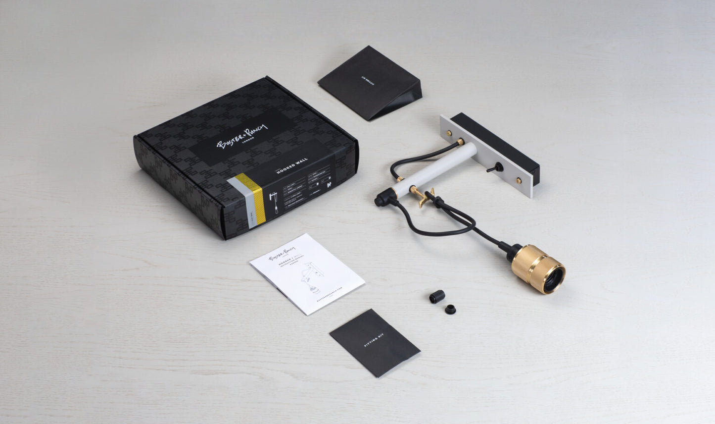 HOOKED WALL / NUDE / STONE / BRASS