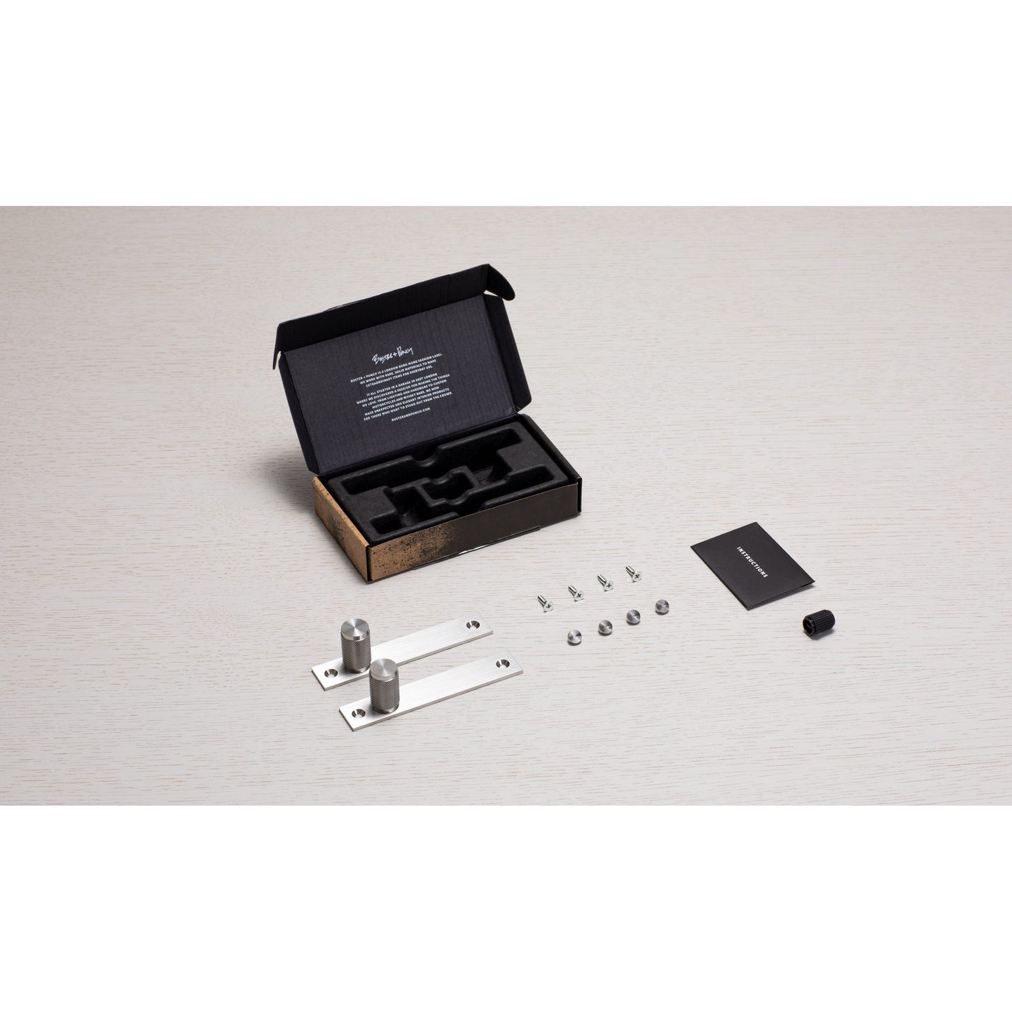 FURNITURE KNOB / PLATE / CROSS / STEEL