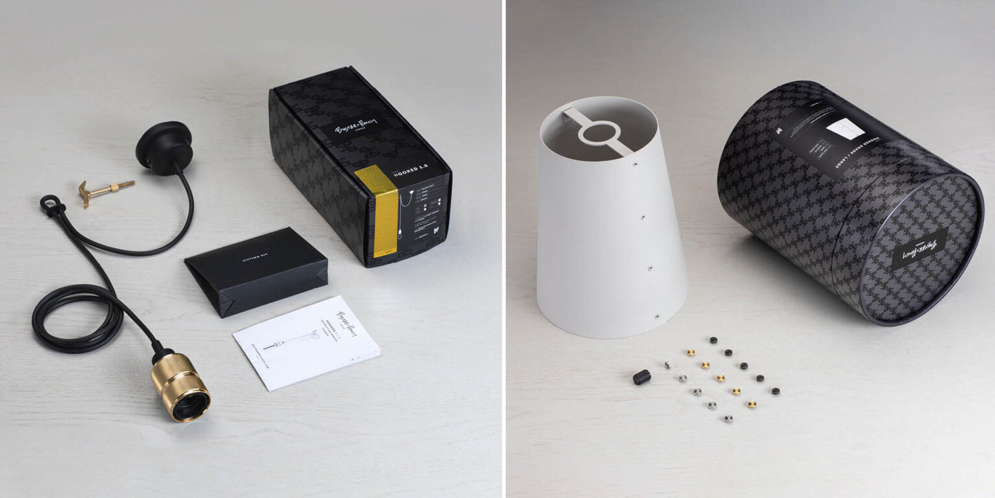 HOOKED 1.0 LARGE / STONE / BRASS / 2.6M