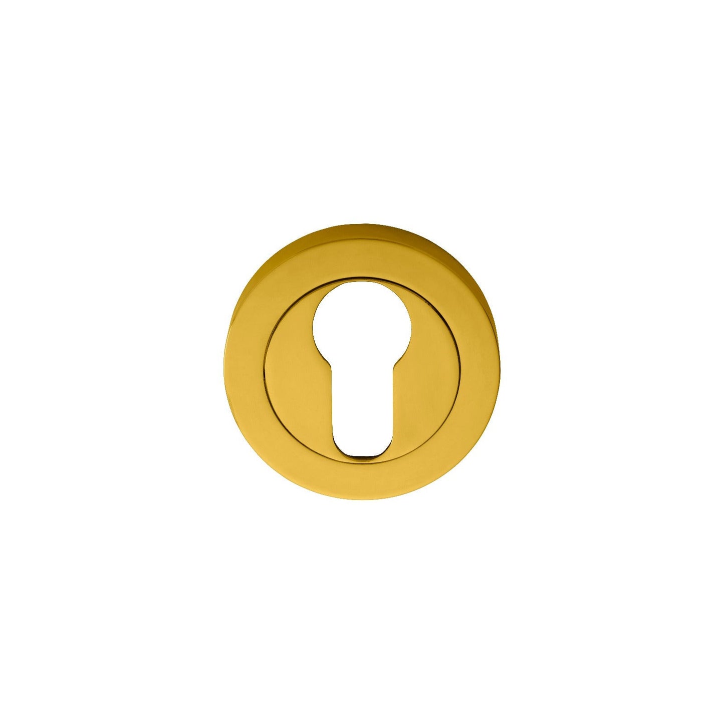 Euro Profile Escutcheon in Polished Brass